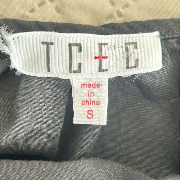 TCEC Dress Womens Size S Black Shift Swing Short Balloon Sleeve Ruffle - Picture 2 of 7